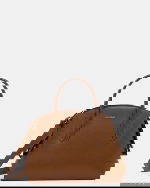 Coccinelle poșetă de piele TYLDE culoarea maro, E1 U7K 18 02 01