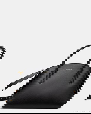 Coccinelle poșetă de piele TYLDE culoarea negru, E1 U7K 18 02 01