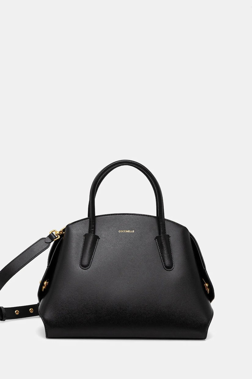 Coccinelle poșetă de piele TYLDE culoarea negru, E1 U7K 18 02 01