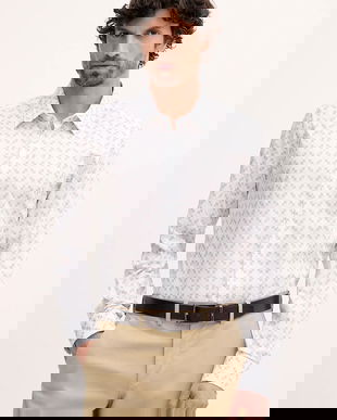 Joop! cămașă din bumbac culoarea alb, slim, 30101516