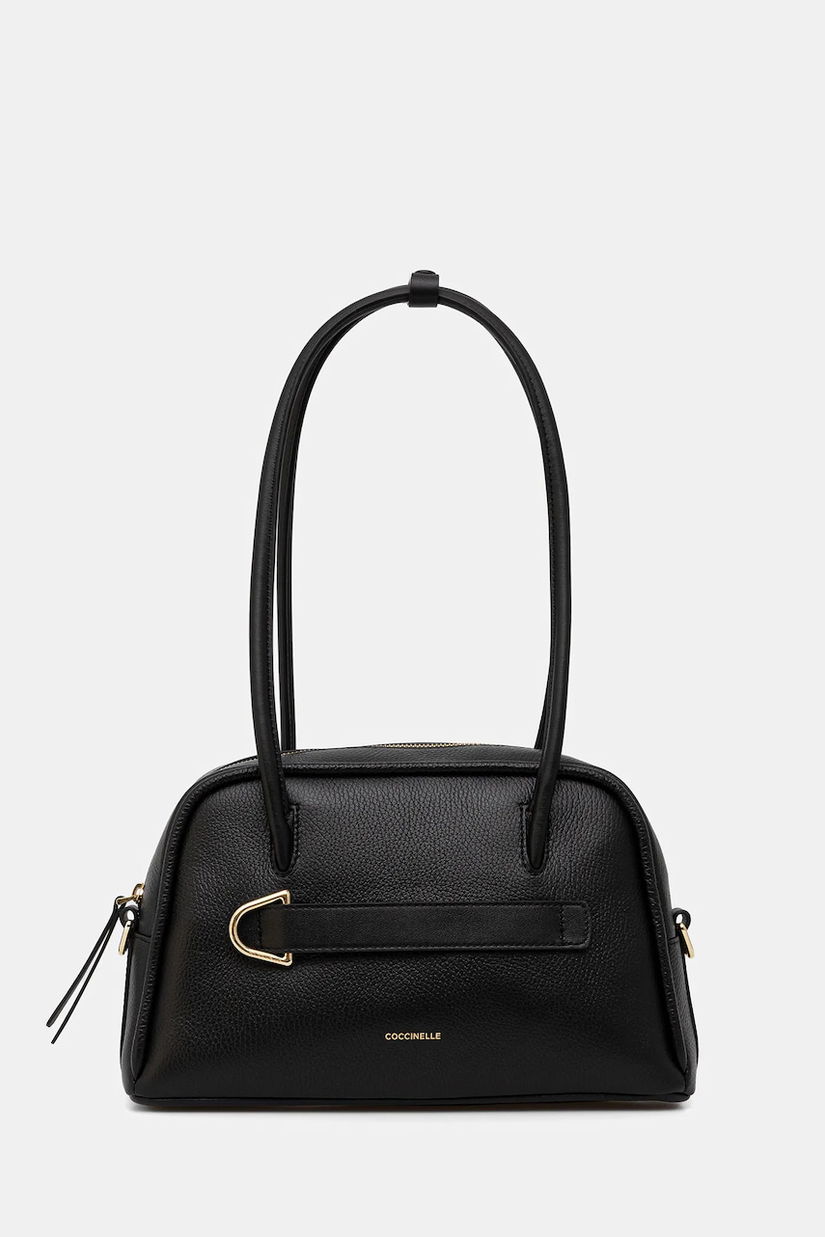 Coccinelle poșetă de piele PAKI culoarea negru, E1 U4A 12 01 01