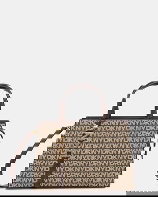 Dkny poșetă culoarea bej, R52D5G56