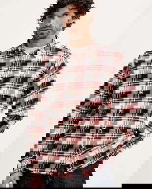 Barbour cămașă din bumbac Fallbay cu guler button-down, regular, MSH5543