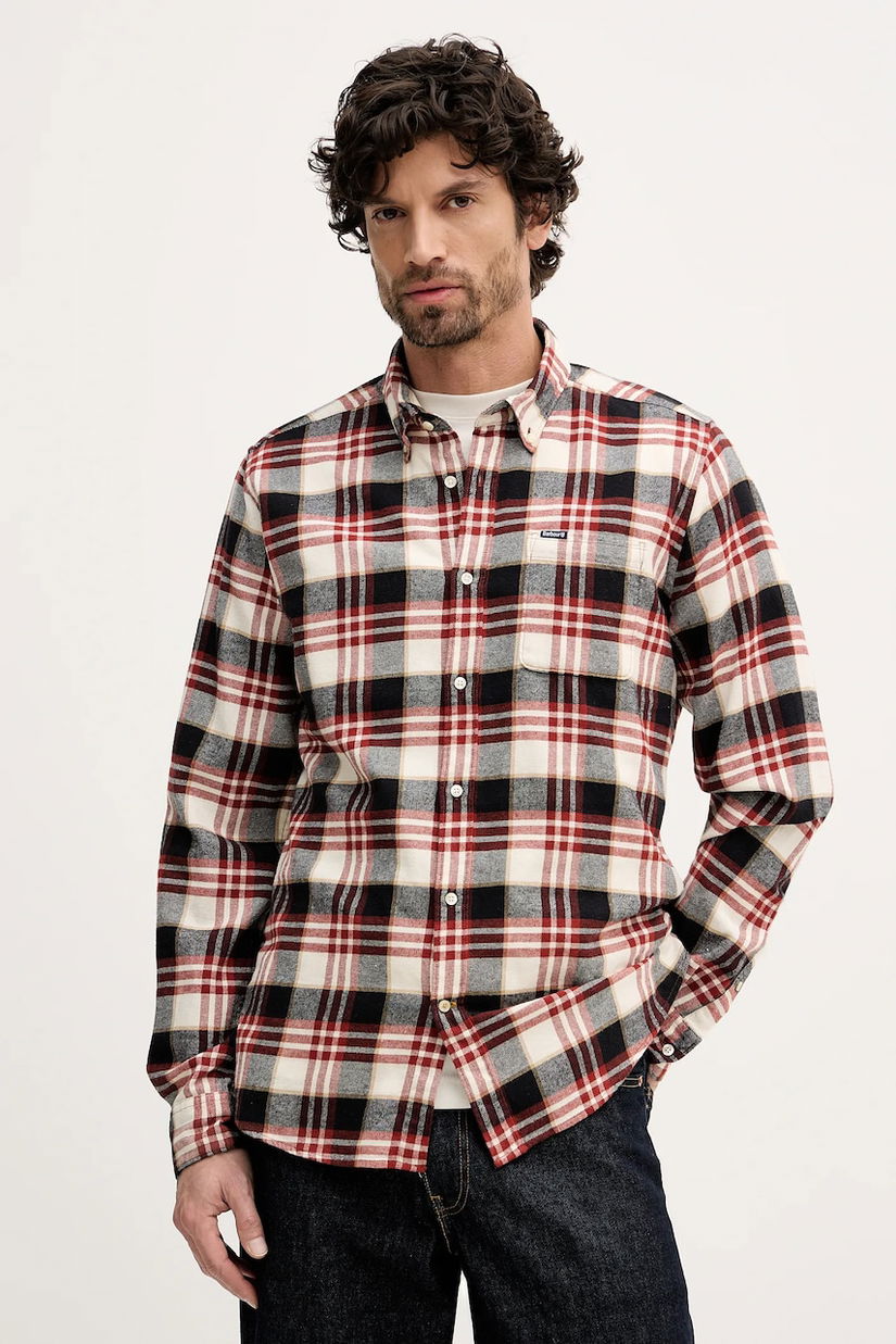 Barbour cămașă din bumbac Fallbay cu guler button-down, regular, MSH5543