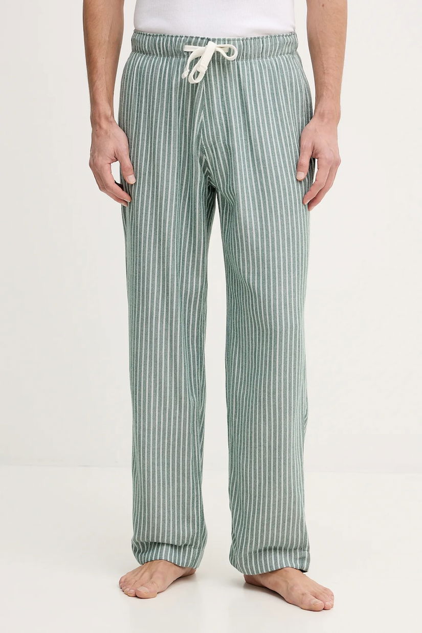 Abercrombie & Fitch pantaloni de pijama culoarea verde, cu imprimeu, KI113-5006-304