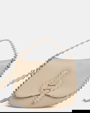 Coccinelle poșetă de piele MAVERY culoarea bej, E1 U7F 18 01 01