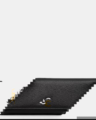 Coccinelle poșetă piele culoarea negru, E5 SSL 19 03 01