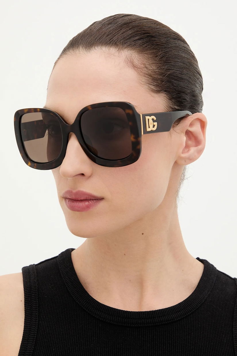 Dolce & Gabbana ochelari de soare culoarea maro, 0DG4513