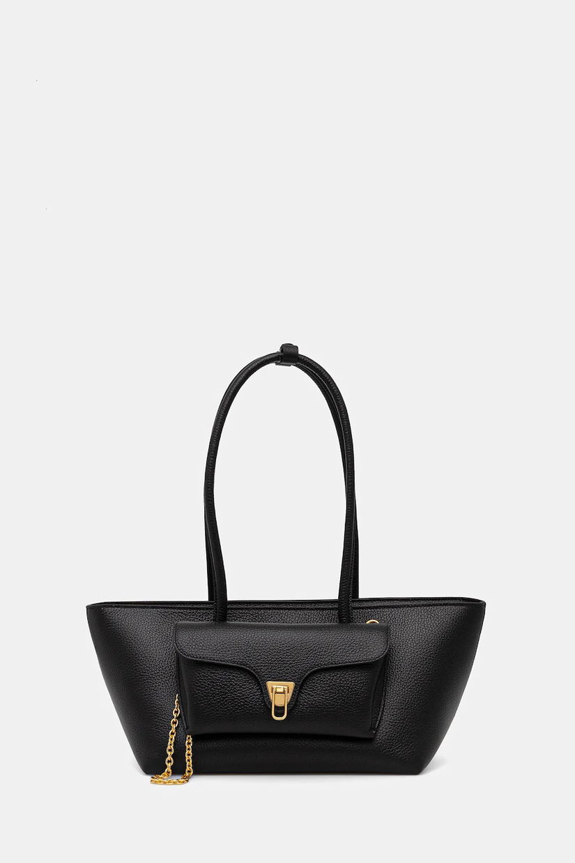 Coccinelle poșetă de piele DOUBLE BEAT