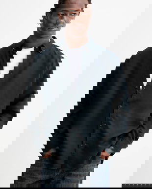 Les Deux cămașă Kent culoarea negru, cu guler button-down, relaxed, 1000952