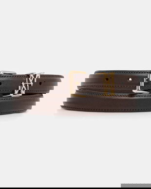 Marc O'Polo curea de piele culoarea maro, 5000009113