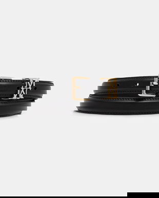 Marc O'Polo curea de piele culoarea negru, 5000009113