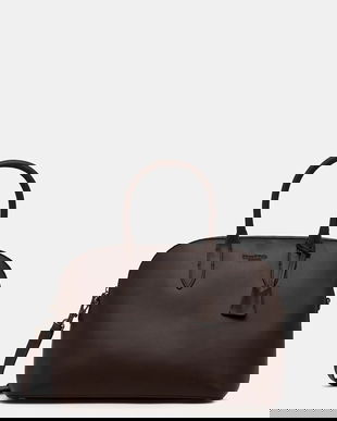 Marc O'Polo poșetă de piele culoarea maro, 5000009167