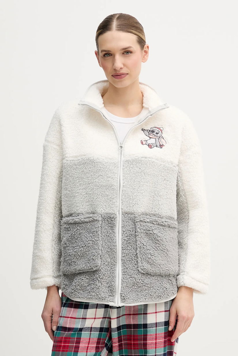 women'secret bluză pijama LILO & STITCH culoarea bej, 4412221