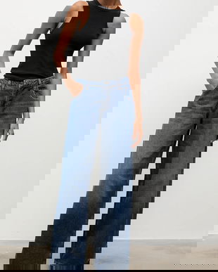 Answear.LAB jeansi culoarea albastru marin