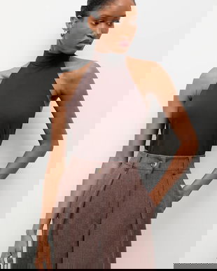 Answear.LAB body culoarea maro, neted