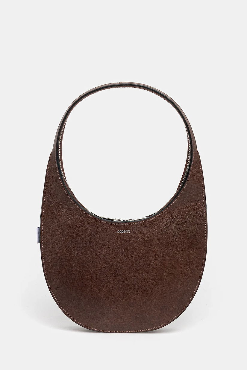 Coperni poșetă de piele Soft Swipe culoarea maro, COPBA108F6064