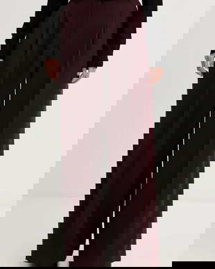 Filippa K pantaloni cu lână culoarea maro, lat, high waist, 32511