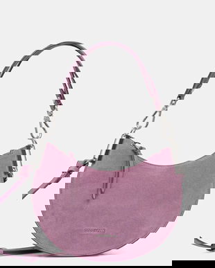 Coccinelle geantă de mână din piele întoarsă culoarea maro, E1.QKG.13.03.01