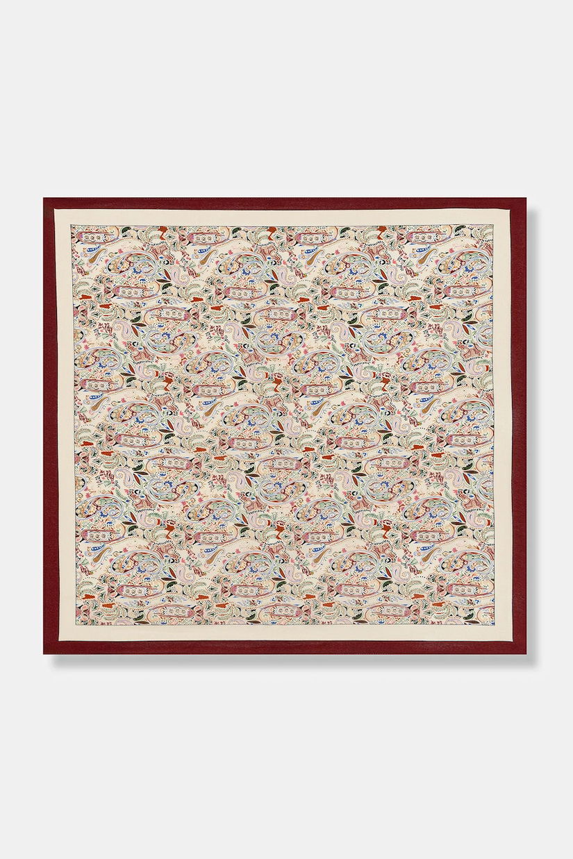 Answear.LAB esarfa de matase culoarea rosu, modelator