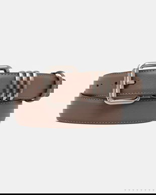 Answear.LAB curea de piele culoarea bej