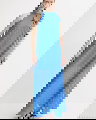 Gestuz rochie culoarea violet, maxi, evazati, 10910220