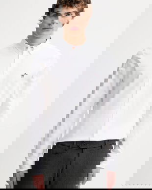 PS Paul Smith cămașă din bumbac cu guler button-down, slim, M2R-599R-PZEBRA