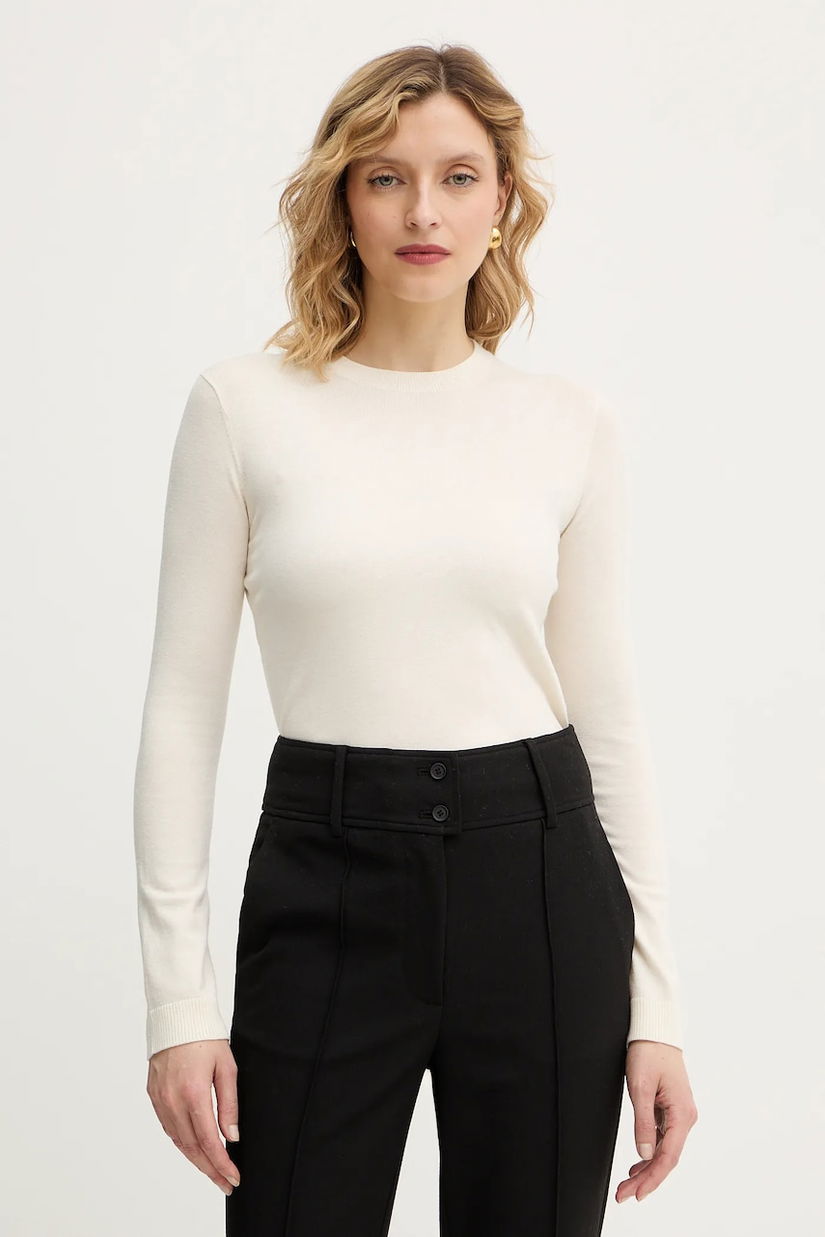 Weekend Max Mara pulover de mătase SICILIA culoarea bej, light, 2525366082600