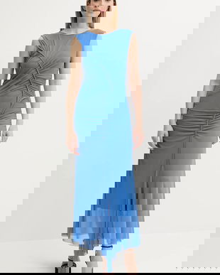 Gestuz rochie culoarea violet, maxi, mulata, 10910318