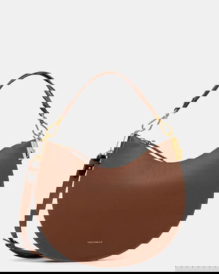 Coccinelle poșetă de piele COCCINELLESUNUP culoarea bej, E1.QKF.13.02.01