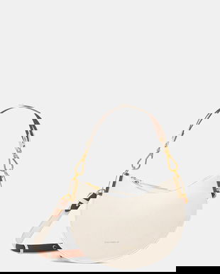 Coccinelle poșetă de piele COCCINELLESUNUP culoarea bej, E1.QKF.13.03.01