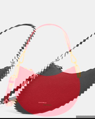 Coccinelle poșetă de piele COCCINELLESUNUP culoarea bej, E1.QKF.13.03.01