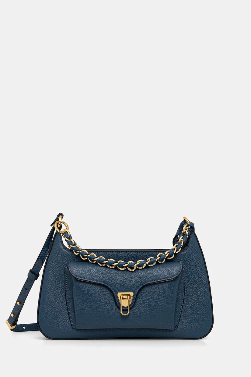 Coccinelle poșetă de piele culoarea negru, E1.TFK.12.01.01