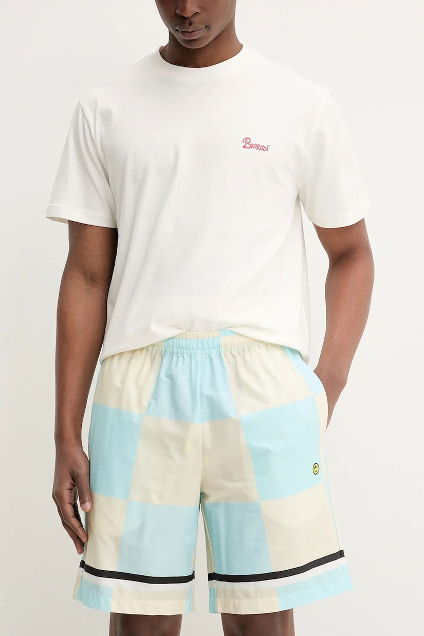 Barrow pantaloni scurți din bumbac bărbați, culoarea bej, S5BWUABE074