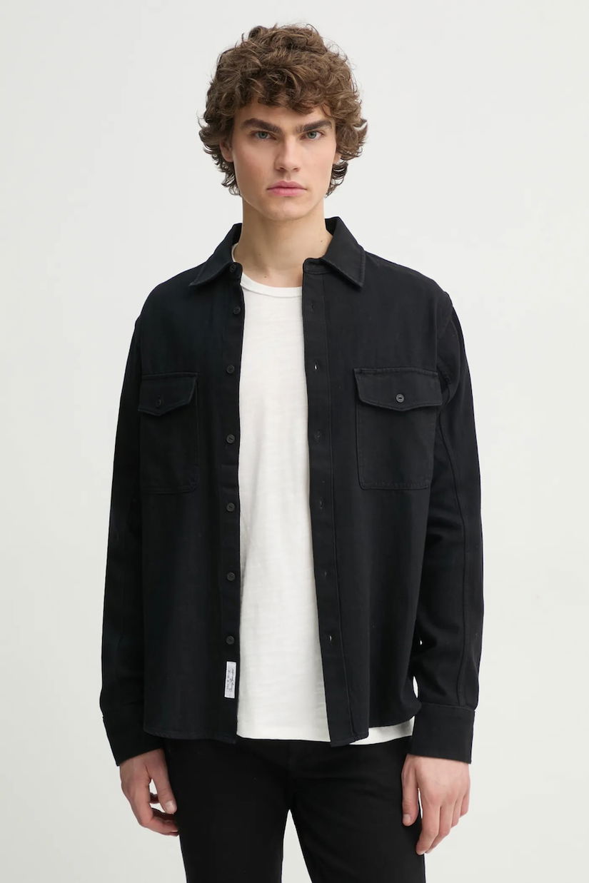 Rag & Bone camasa barbati, cu guler clasic, regular, MED24F0004ZDBL