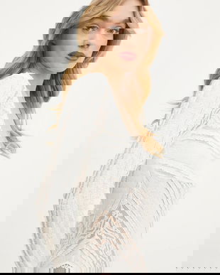 Charo Ruiz Ibiza body Pati femei, culoarea bej, cu imprimeu, 255103