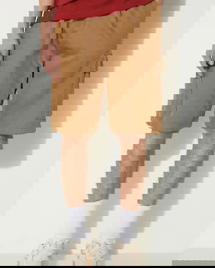 Alpha Industries pantaloni scurti din bumbac Aircraft culoarea bej, 146250