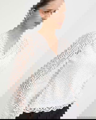 Morgan bluza TOULI femei, culoarea bej, neted, TOULI