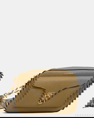 Coccinelle poșetă de piele culoarea maro, E1 NOF 15 02 01