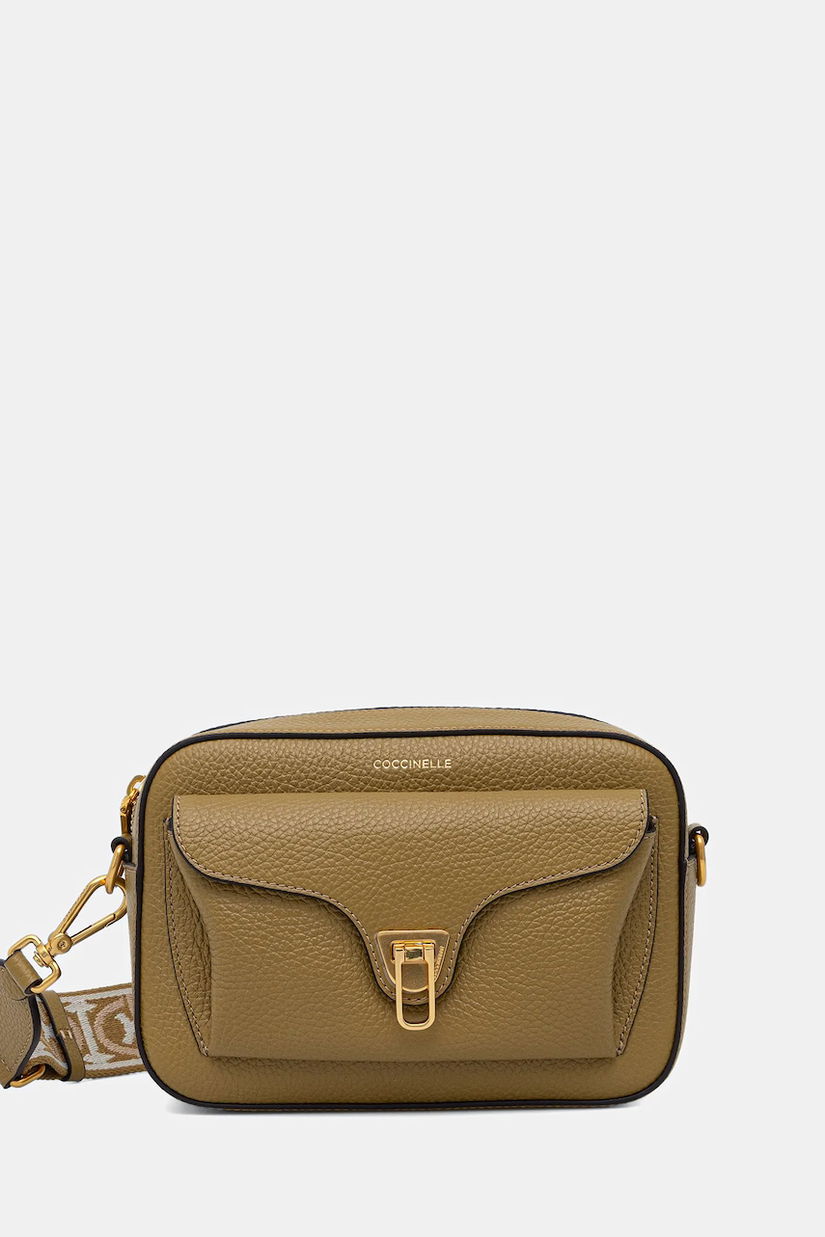 Coccinelle poșetă de piele culoarea maro, E1 NOF 15 02 01