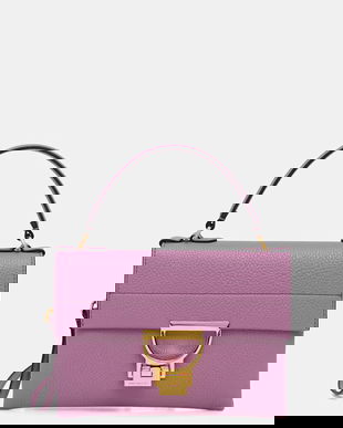 Coccinelle poșetă de piele Arlettis culoarea violet, E1 MD5 19 03 01