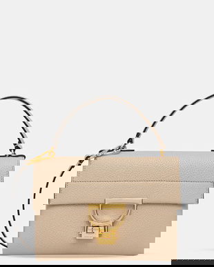 Coccinelle poșetă de piele Arlettis culoarea violet, E1 MD5 19 03 01