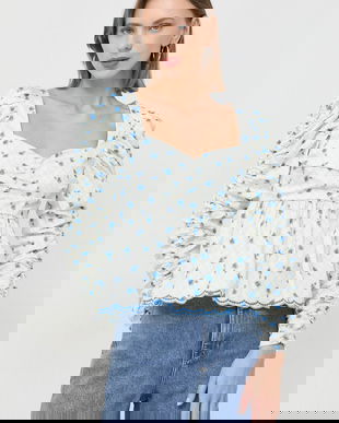 Notes du Nord bluza Francesca femei, culoarea alb, modelator