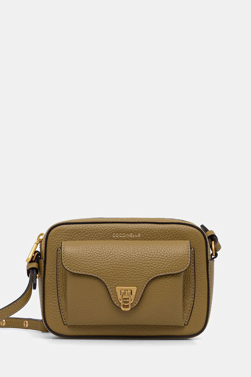 Coccinelle poșetă de piele culoarea bordo, E1 MF6 55 04 01