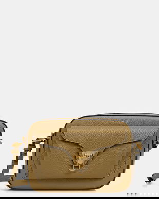 Coccinelle poșetă de piele culoarea bej, E1 MF6 15 02 01