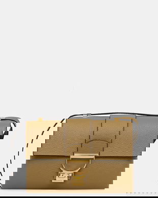 Coccinelle poșetă de piele culoarea gri, E1 MD5 12 07 01