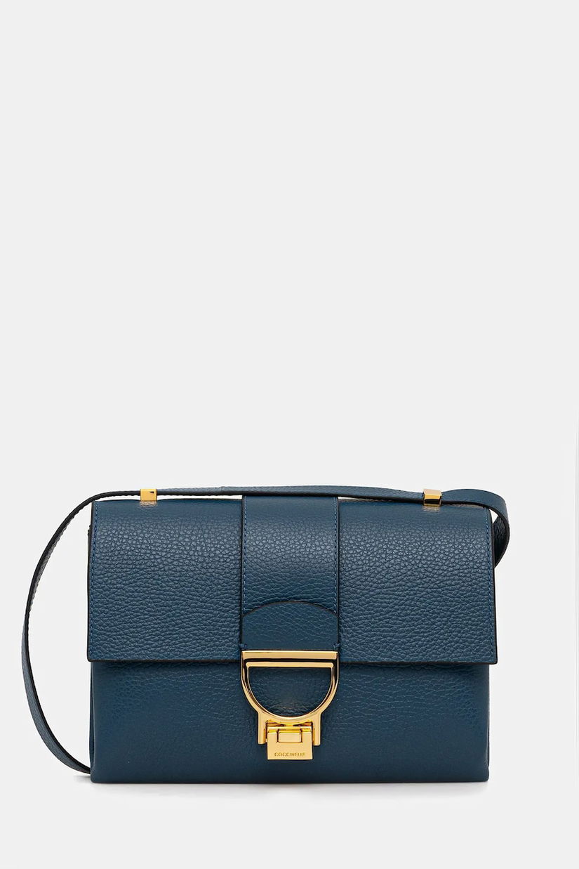 Coccinelle poșetă de piele culoarea gri, E1 MD5 12 07 01