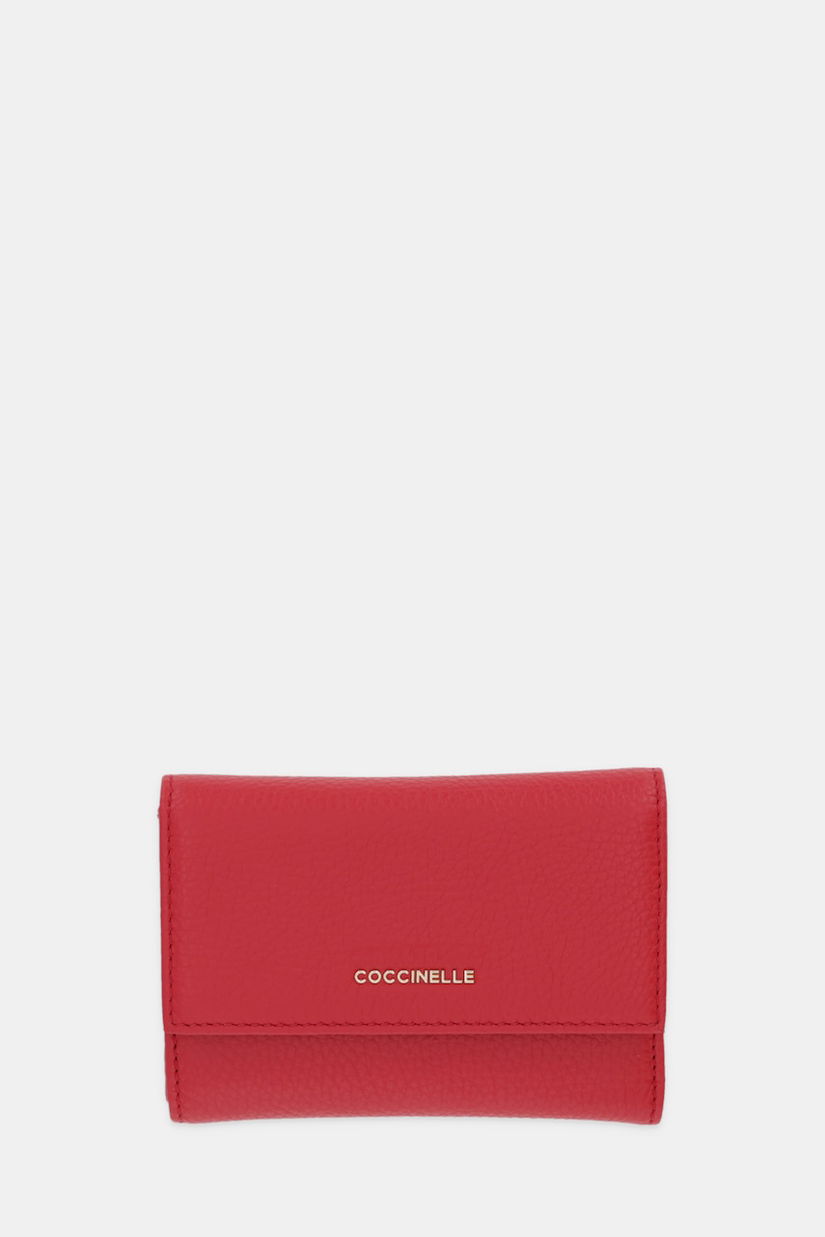 Coccinelle portofel de piele culoarea negru, E2 MW5 11 66 01