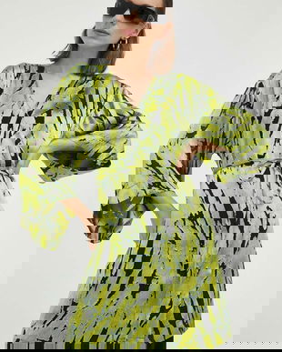 Gestuz rochie din amestec de matase Anna mini, evazată