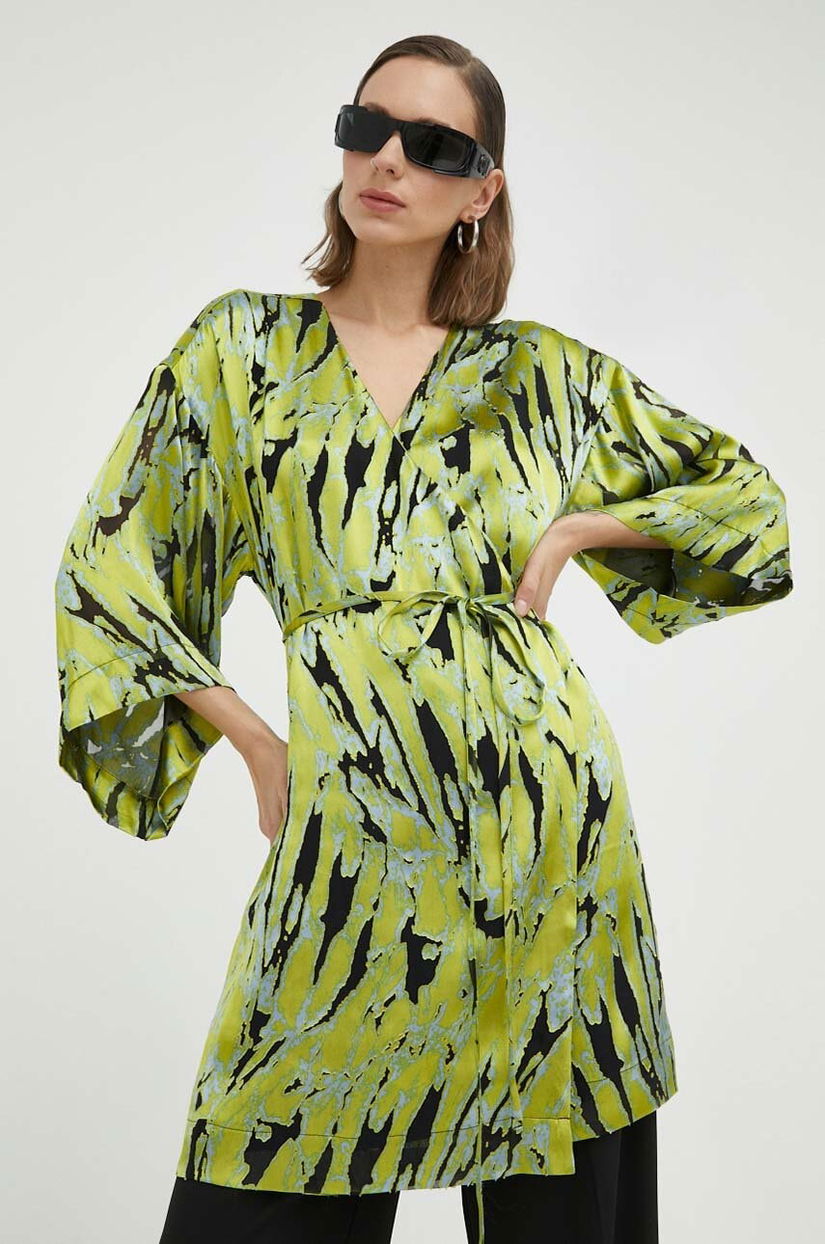 Gestuz rochie din amestec de matase Anna mini, evazată